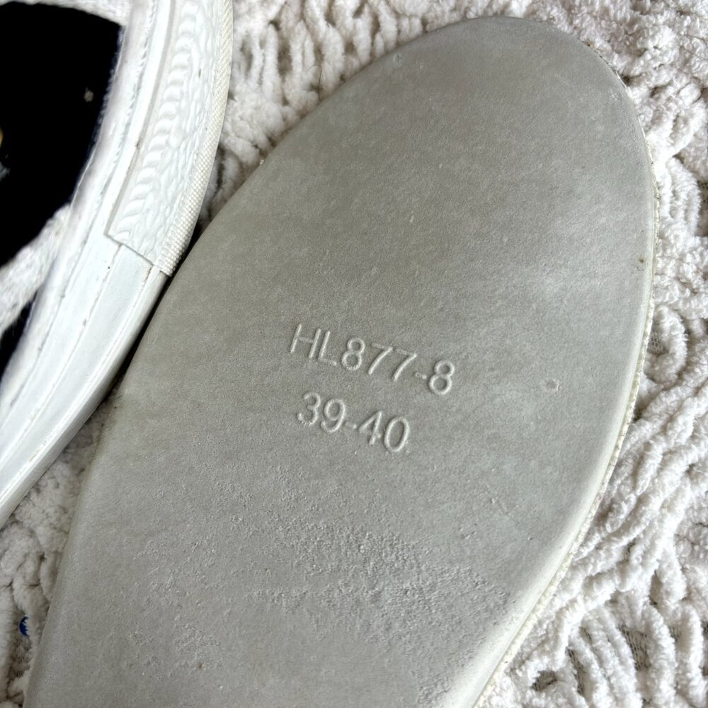 Dior Walk'n'Dior Women's Sneakers Black/White Canvas Sz 7 (39-40) Low Top Shoes - Picture 12 of 12